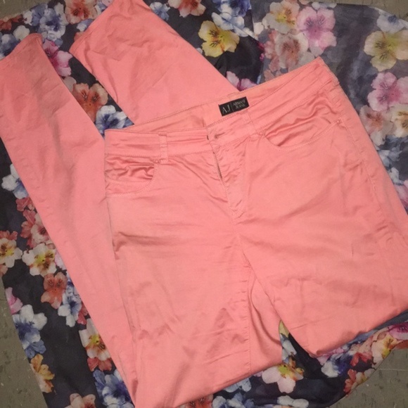 ARMANI Jeans Authentic Rose Long Leg High Waist - Picture 12 of 16